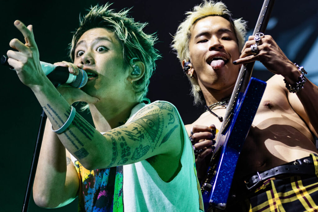 ONE OK ROCK performing live at The O2 in London, photographed by Charles Shepherd.