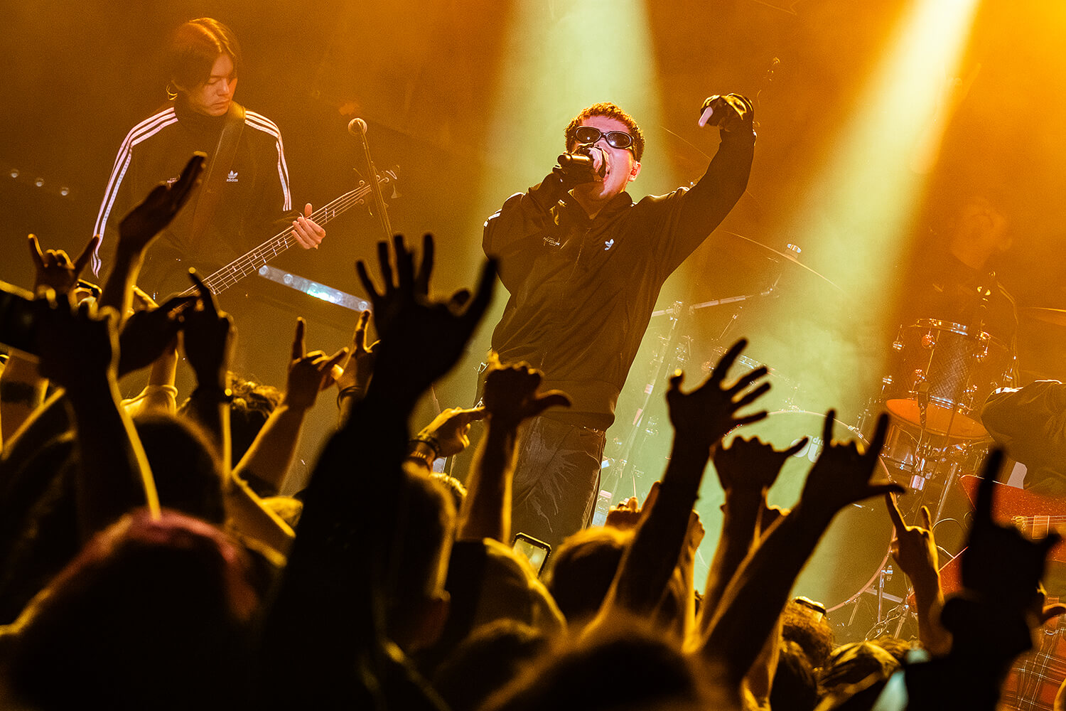 Paledusk performing live at The Dome in London, photographed by Charles Shepherd.